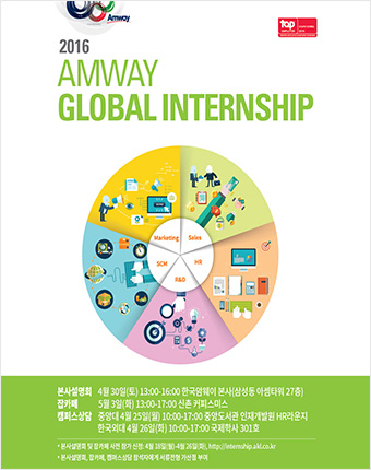 2016년 글로벌 인턴십 포스터