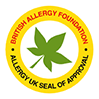 영국 알레르기 재단 인증 로고